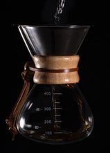 Load image into Gallery viewer, Chemex glass coffee maker/dripper with Paperless V-60 Filter by Smith+Canon