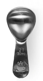 Coffee Scoop, 1 and 2 Tablespoon, Stainless Steel, Mirror Finish
