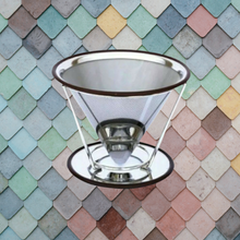 Load image into Gallery viewer, V-60 Stainless Steel Paperless Filter w/cup stand for Pour-Over Smith+Canon
