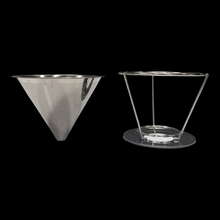 Load image into Gallery viewer, V-60 Stainless Steel Paperless Filter w/cup stand for Pour-Over Smith+Canon
