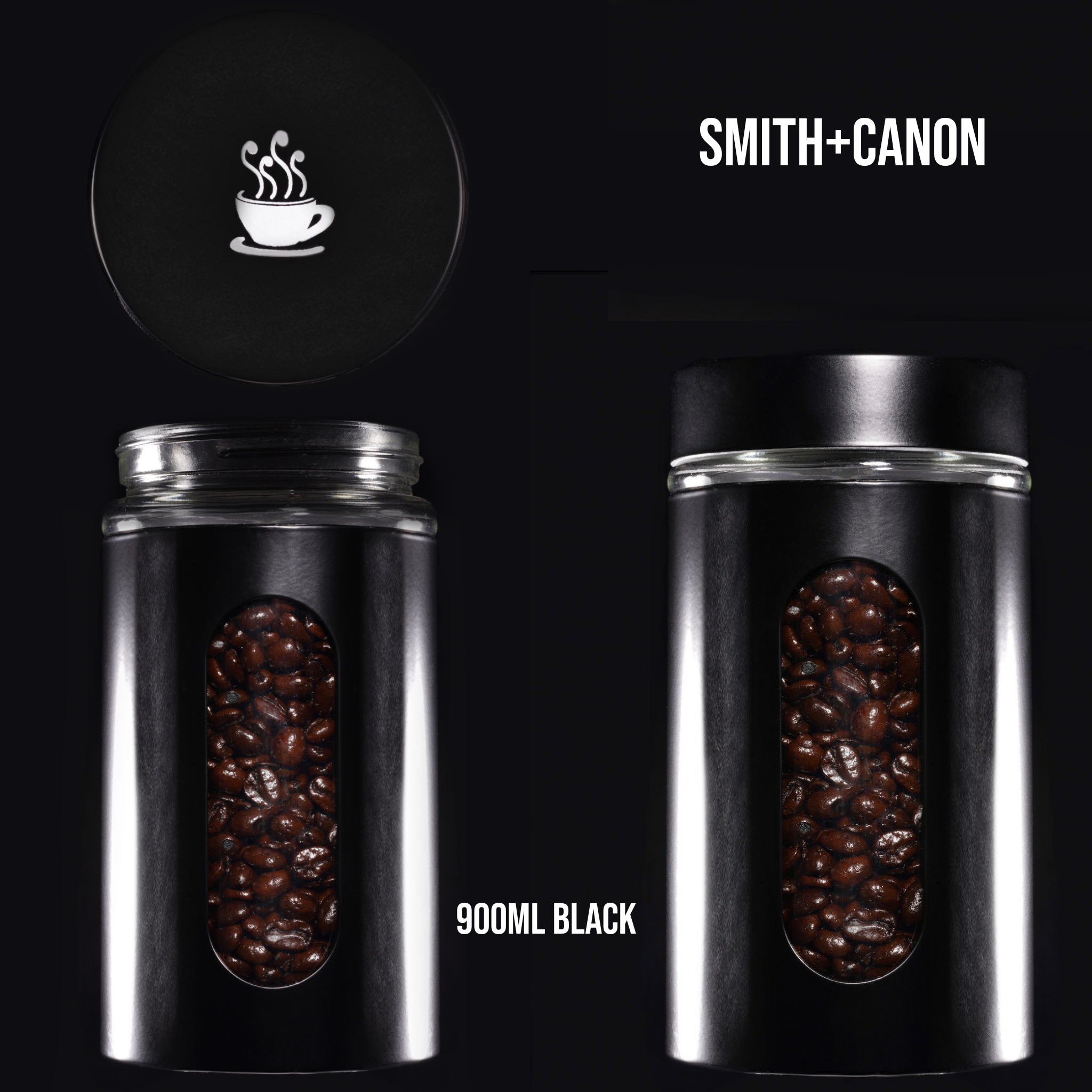 Airtight Coffee Canister with Stainless Steel Spoon | EspressoWorks